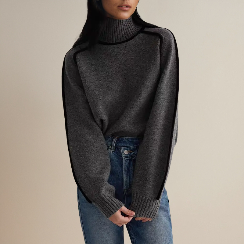 Dorota – Elegancki sweter z kołnierzykiem na każdą okazję