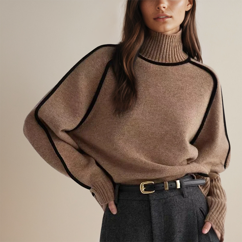 Dorota – Elegancki sweter z kołnierzykiem na każdą okazję