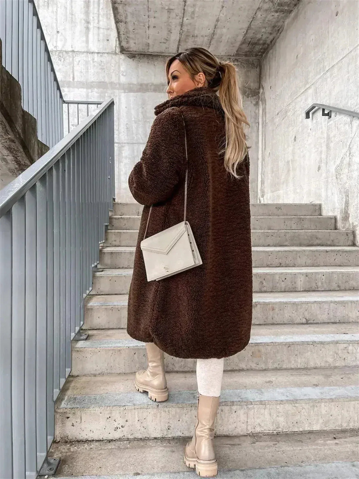 Elowia™ | Przytulny zimowy płaszcz typu teddy